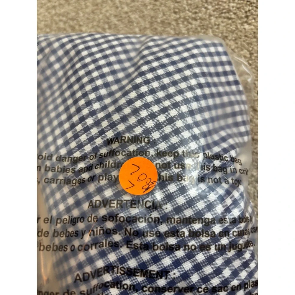 Brooks Brothers Swim Trunks Small Navy White Gingham Preppy Mesh Lined Shorts